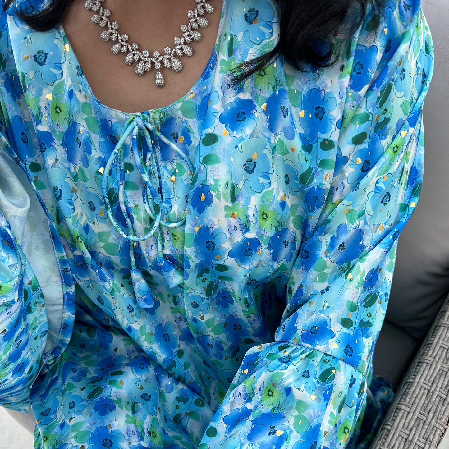 Dress with Blue flowers