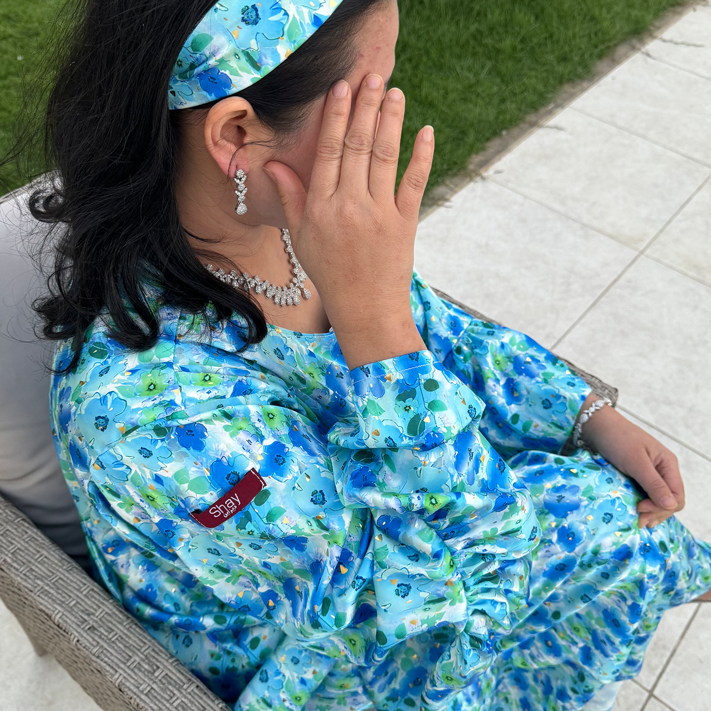 Dress with Blue flowers
