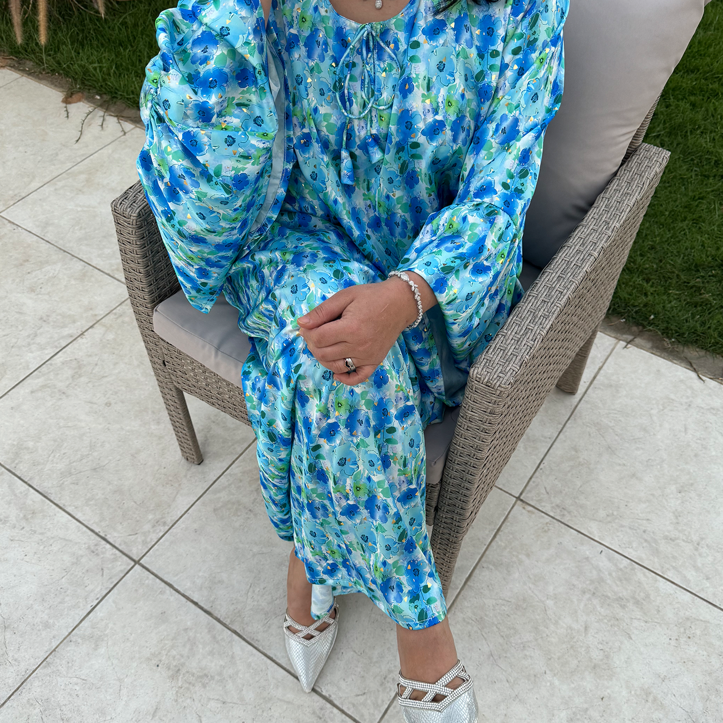 Dress with Blue flowers