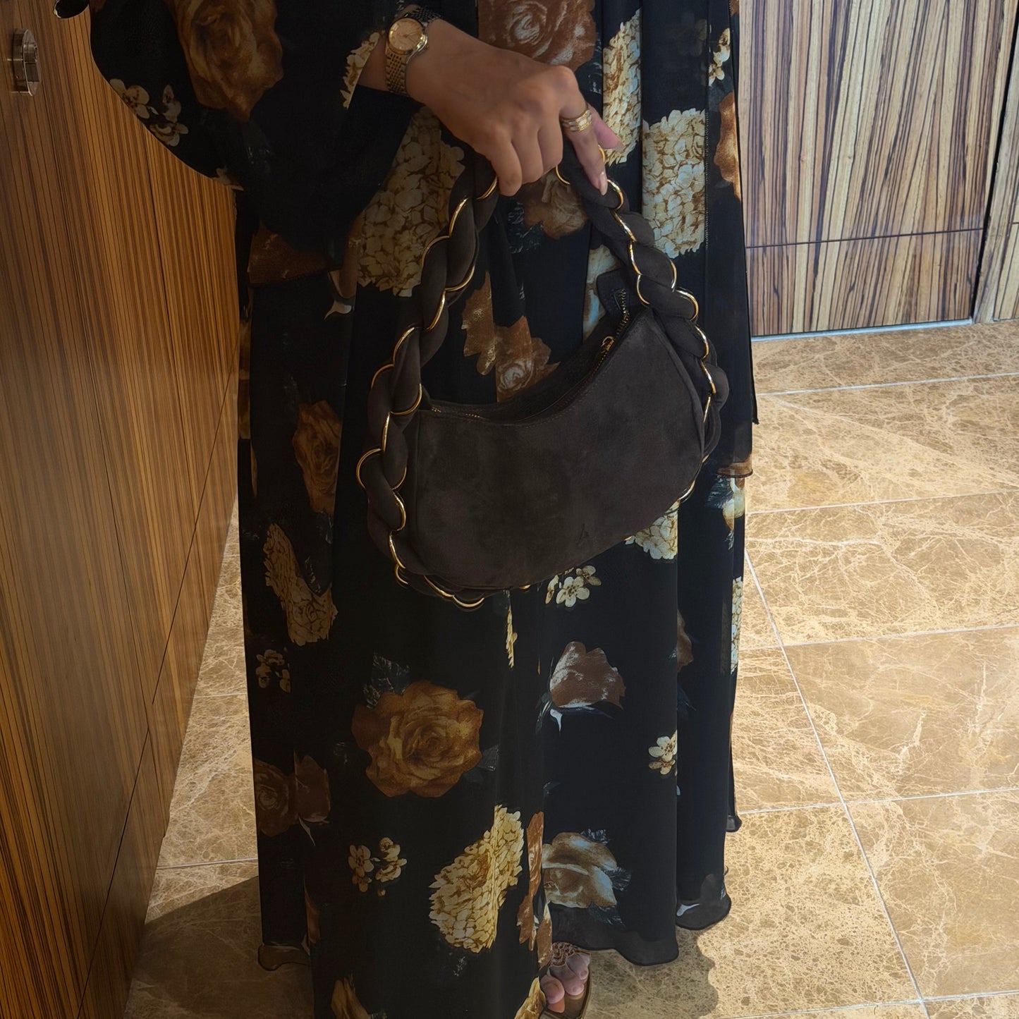 A black and brown flowers