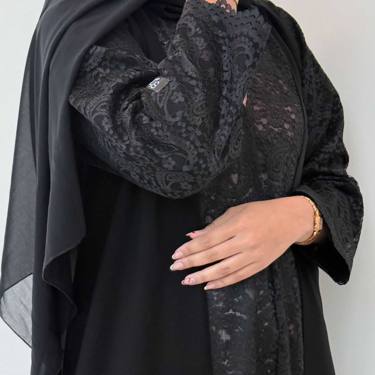 Abaya with Black dantel