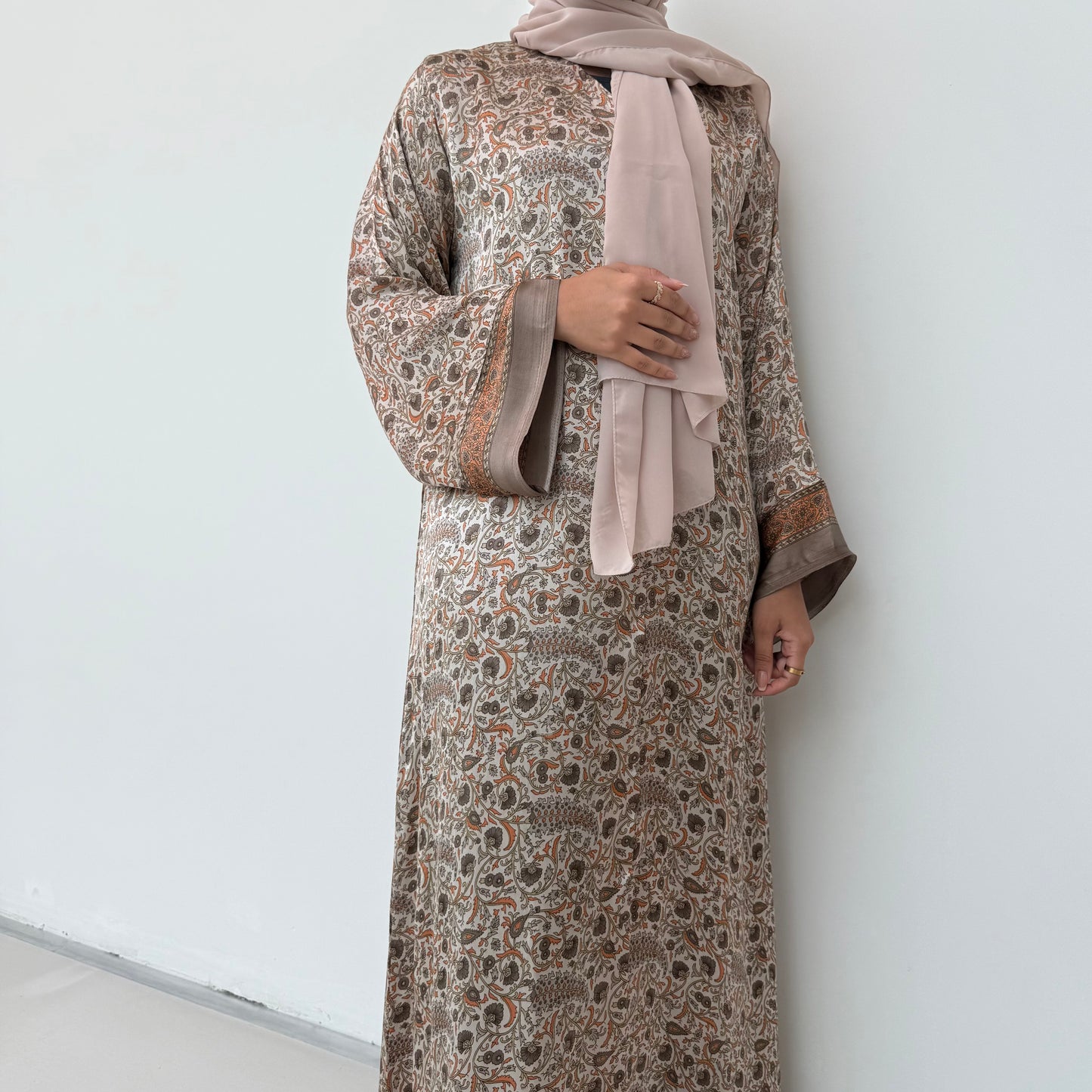 Indian beige Style Abaya