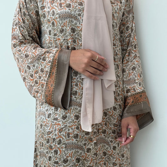 Indian beige Style Abaya