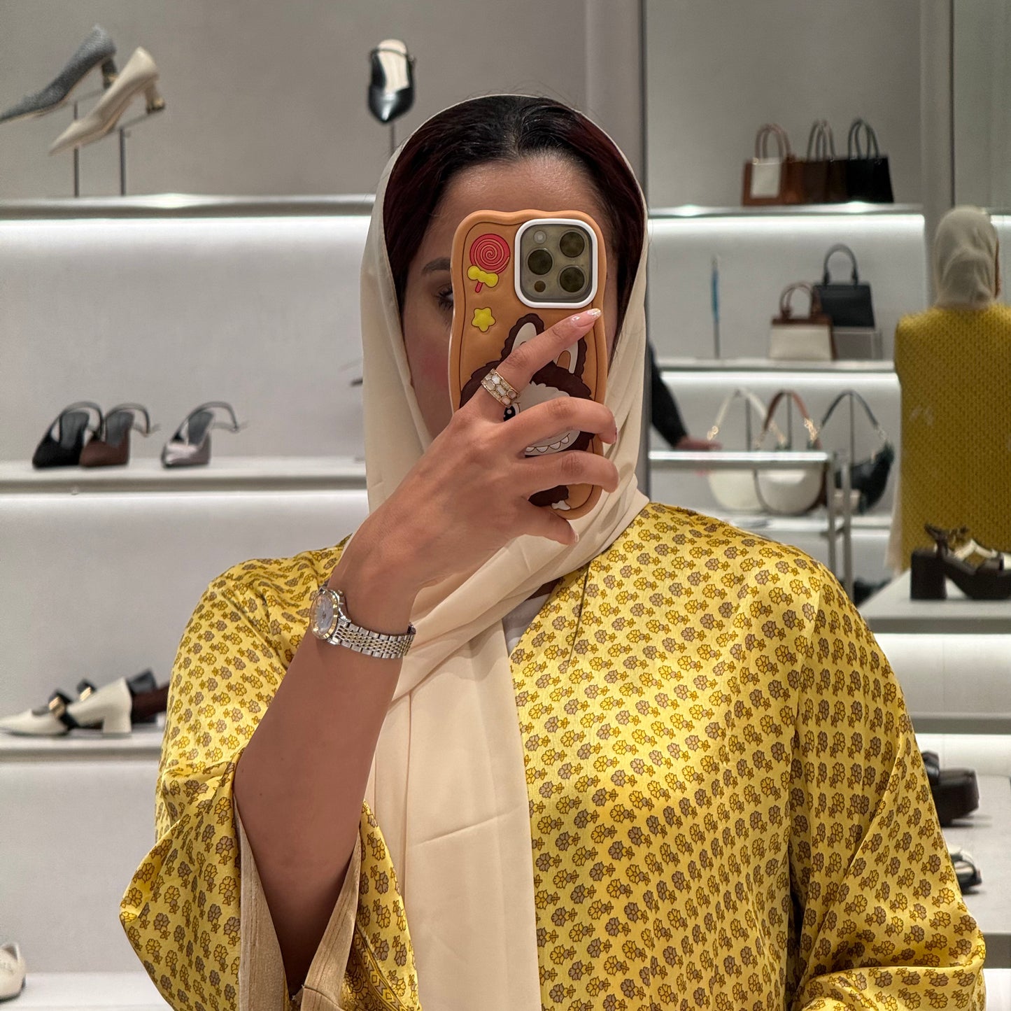 Indian Yellow Style Abaya