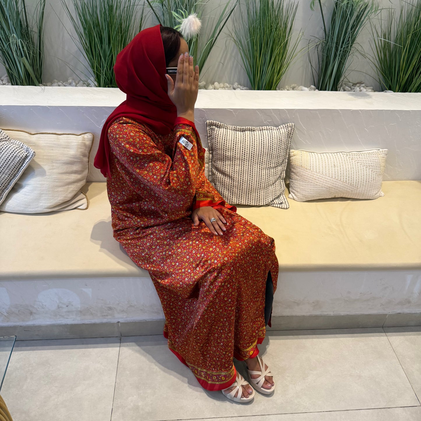 Indian Orange Style Abaya