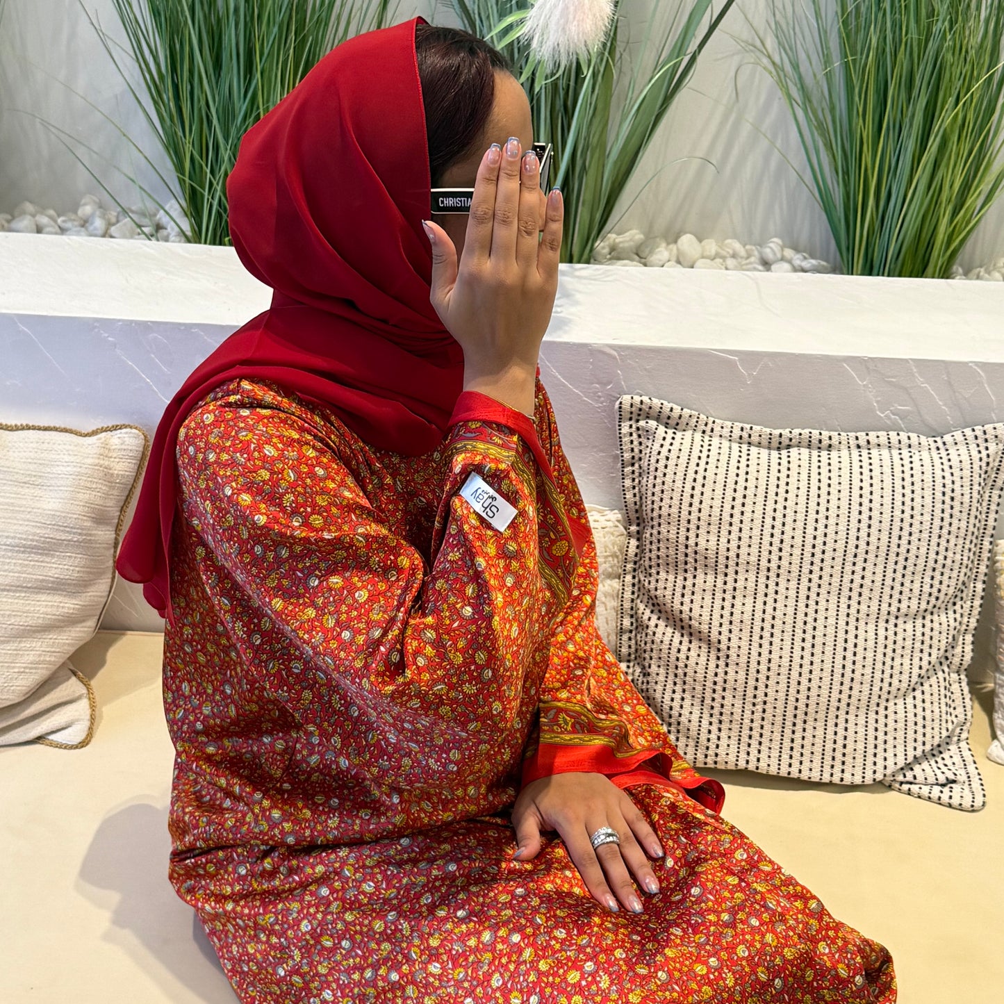 Indian Orange Style Abaya