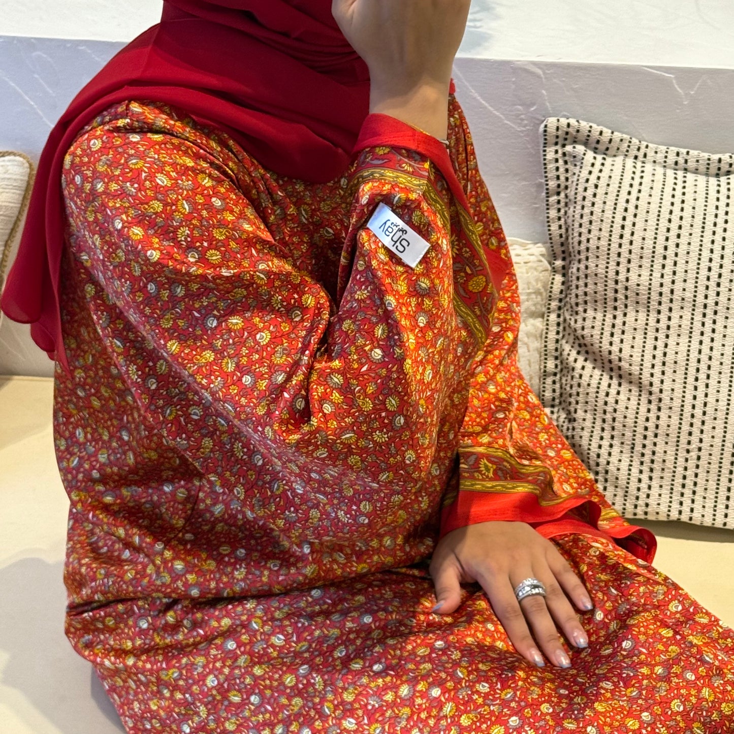 Indian Orange Style Abaya