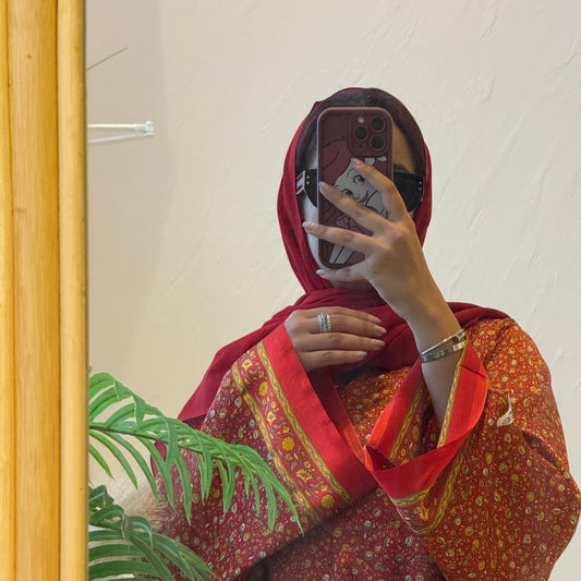 Indian Orange Style Abaya