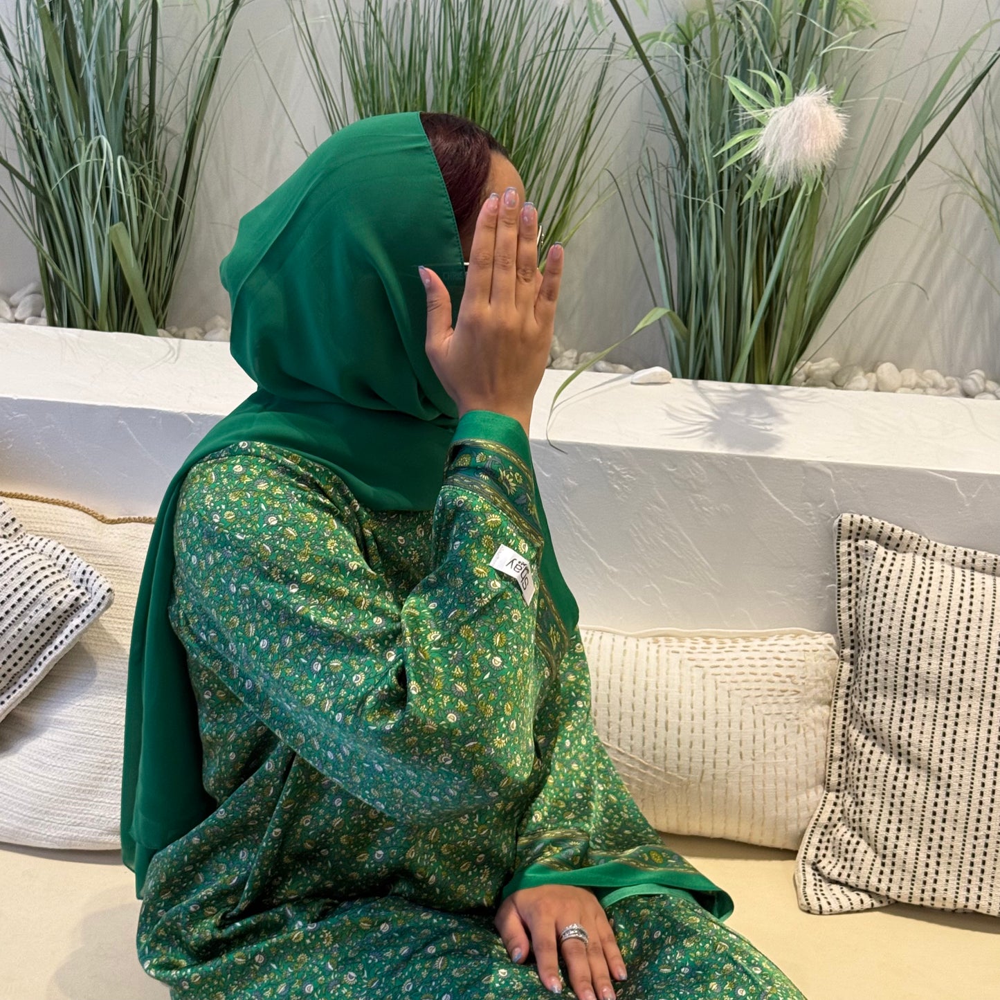 Indian Green Style Abaya