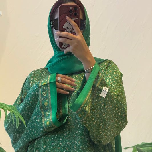 Indian Green Style Abaya
