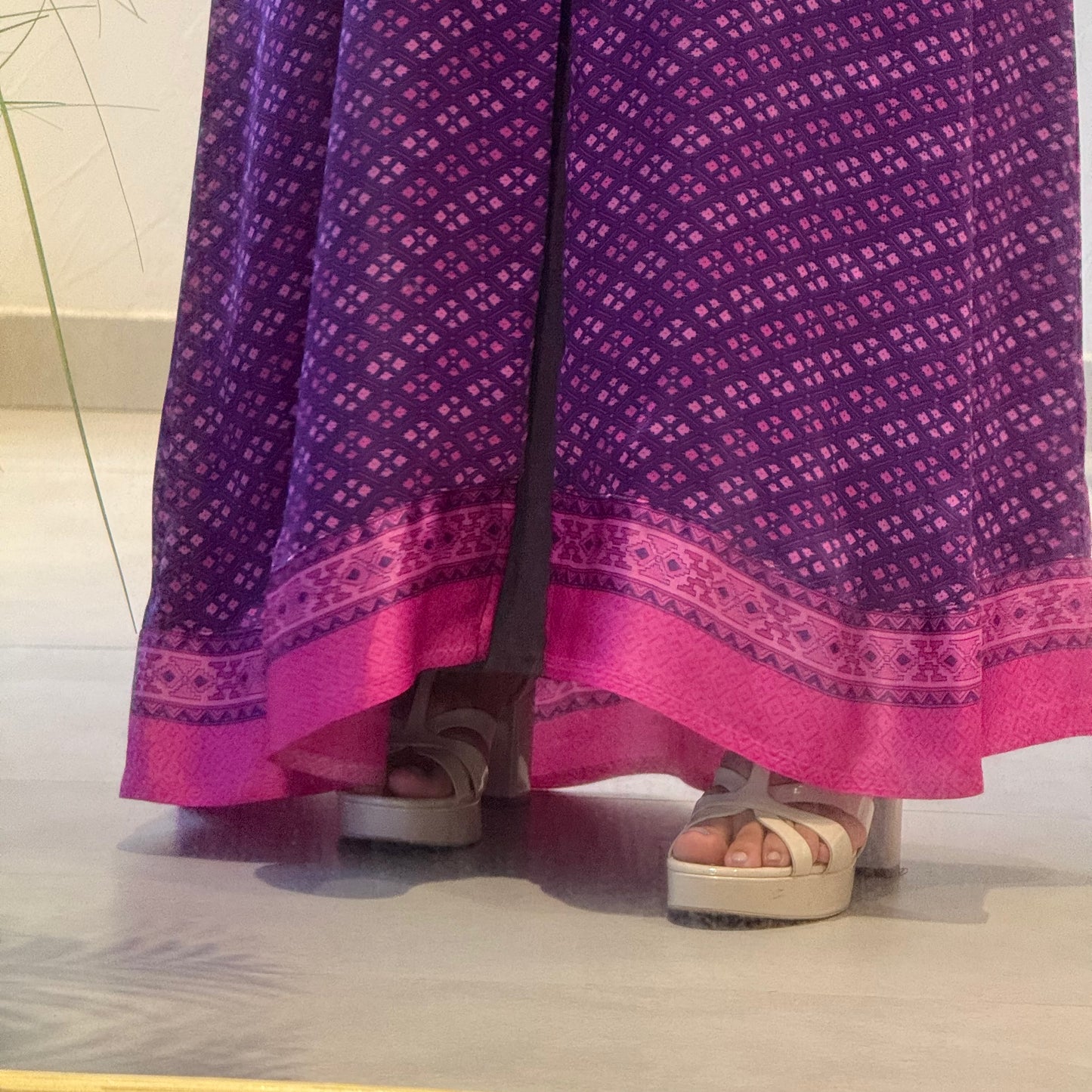 Indian Purple Style Abaya
