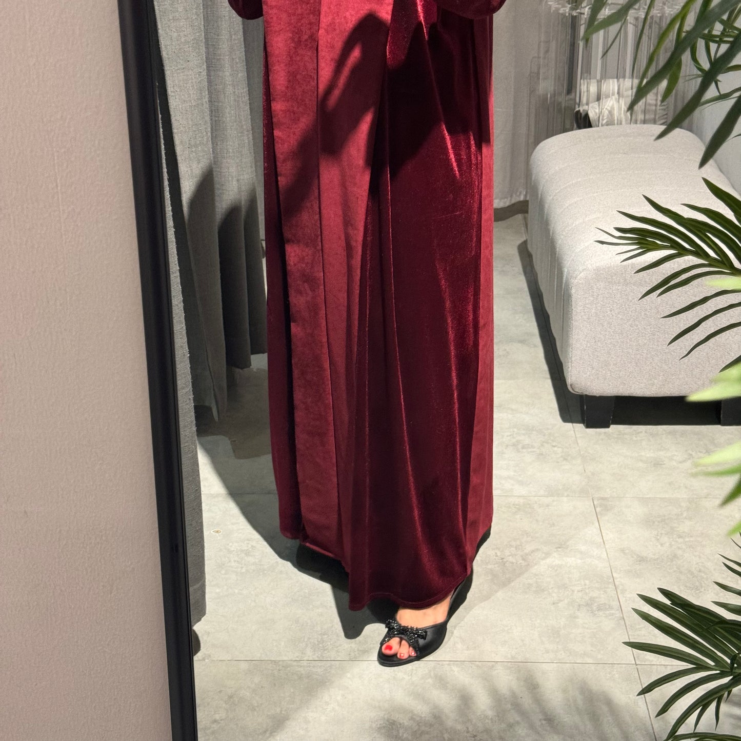 Velvet in Maroon