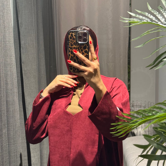 Velvet in Maroon