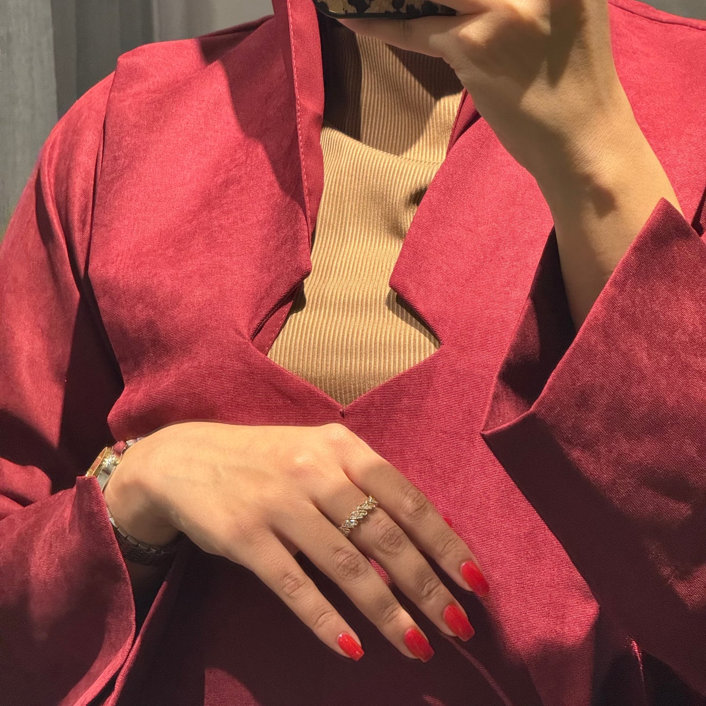 Velvet in Maroon