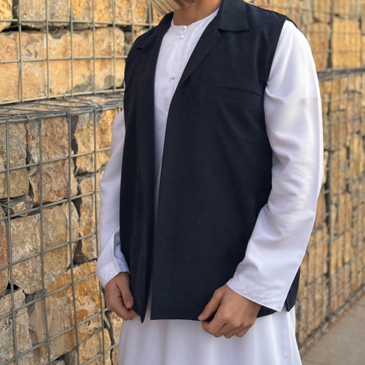 Suede Qatari blue Jacket - Men