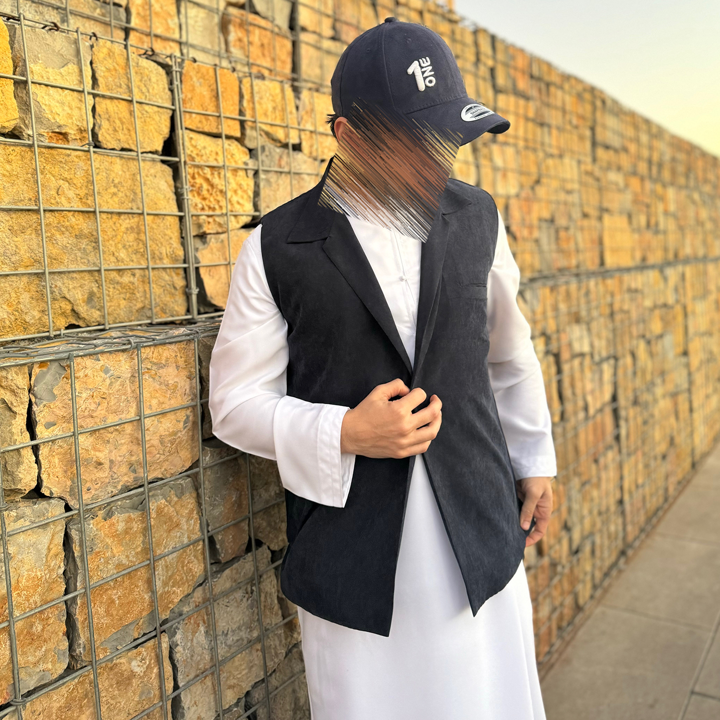 Suede Qatari blue Jacket - Men