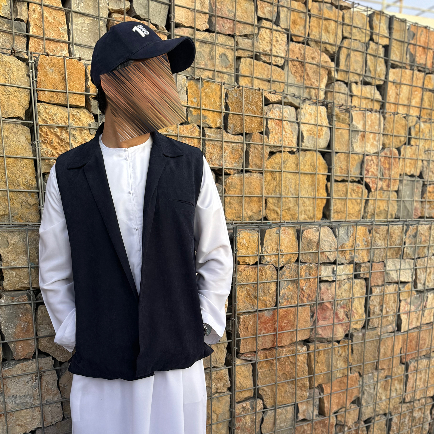 Suede Qatari blue Jacket - Men