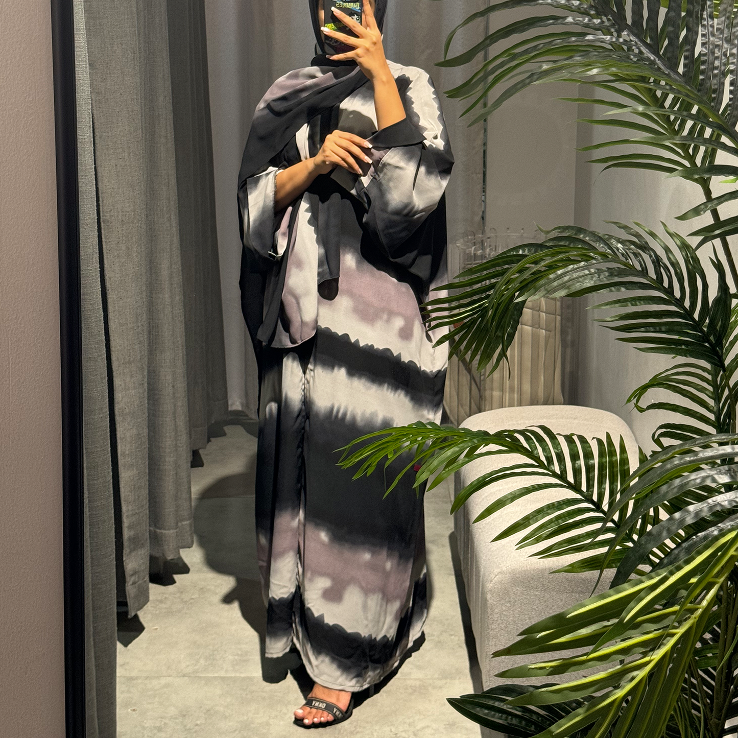 Satan Abaya with Purple Sky
